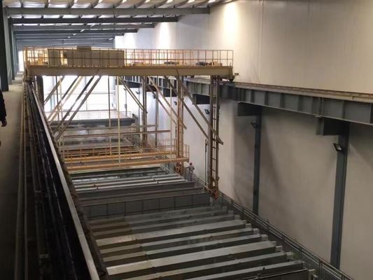 मनौल रैकिंग सिस्टम के साथ स्वचालित वर्टिकल एनोडाइजिंग लाइन