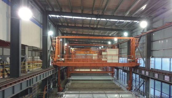 मनौल रैकिंग सिस्टम के साथ स्वचालित वर्टिकल एनोडाइजिंग लाइन