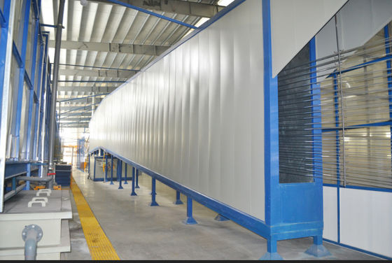 वर्टिकल पाउडर कोटिंग लाइन का छिड़काव स्वचालित 1200T/माह आउटपुट