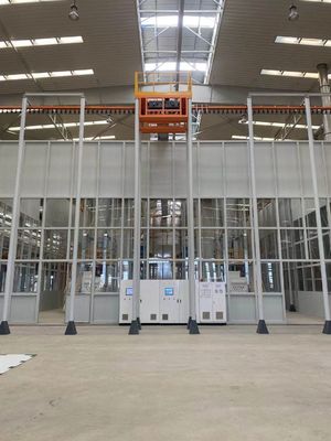 स्वचालित औद्योगिक पाउडर कोटिंग लाइन लंबवत एल्यूमिनियम प्रोफ़ाइल