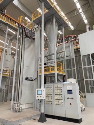 स्वचालित औद्योगिक पाउडर कोटिंग लाइन लंबवत एल्यूमिनियम प्रोफ़ाइल