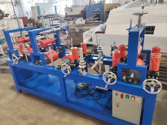 380V - 415v एल्यूमिनियम प्रोफाइल रैपिंग मशीन 1.5kw टेप स्टिकिंग मशीन