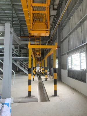 क्षैतिज एनोडाइजिंग लाइन सिस्टम उपचार मैनुअल रैकिंग विधि