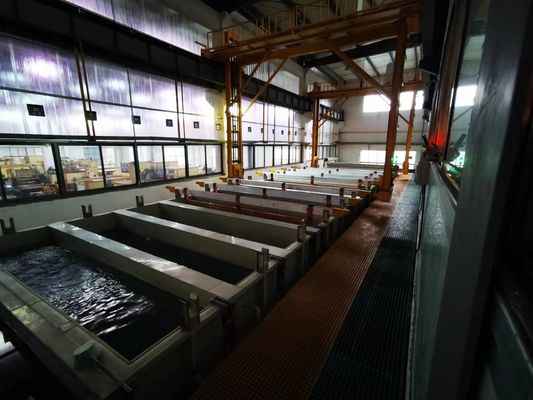 ऑटो एनोडाइजिंग उत्पादन लाइन उपचार प्रक्रिया 650T/माह आउटपुट