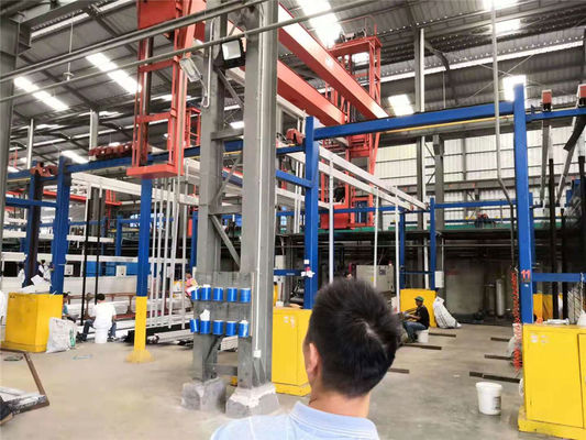 पावर स्वचालित एनोडाइजिंग लाइन प्रक्रिया क्षैतिज एनोडाइजिंग लाइन