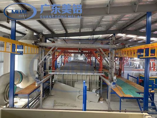 अच्छी कीमत स्वचालित 800T/महीने एल्यूमीनियम एनोडाइजिंग उत्पादन लाइन सतह उपचार उपकरण ऑनलाइन