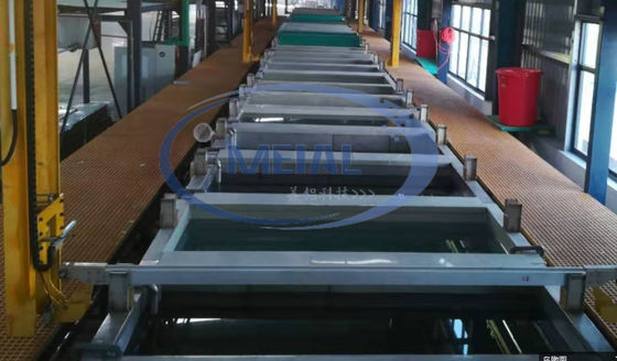 अच्छी कीमत 900T/माह एल्यूमीनियम एनोडाइजिंग उत्पादन लाइन 1-25um एनोडाइजिंग फिल्म मोटाई के साथ ऑनलाइन
