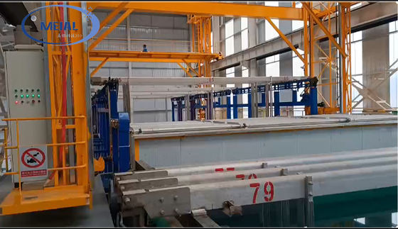 500T क्षमता ऊर्जा-बचत अनुकूलन योग्य एल्यूमीनियम प्रोफाइल के लिए एनोडाइजिंग उत्पादन लाइन