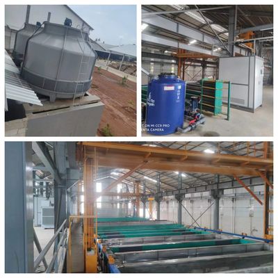 अच्छी कीमत 150 टी/एम क्षमता 8-12μm फिल्म मोटाई और 6500 मिमी अधिकतम प्रोफ़ाइल लंबाई के साथ औद्योगिक ग्रेड एल्यूमिनियम प्रोफाइल एनोडाइजिंग ट्रीटमेंट लाइन ऑनलाइन