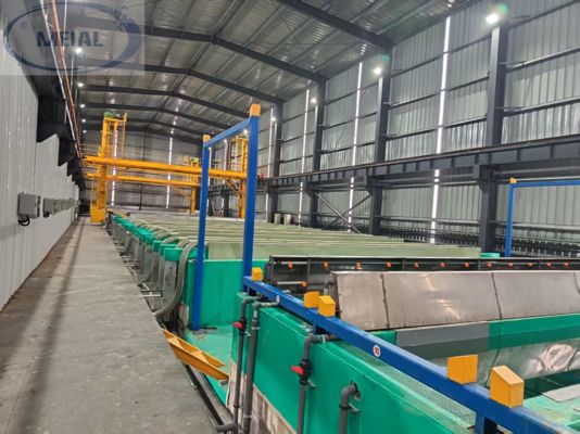 अच्छी कीमत 5-50 माइक्रोन कोटिंग और एडजस्टेबल वोल्टेज के साथ एनोडाइजिंग लाइन ऑनलाइन