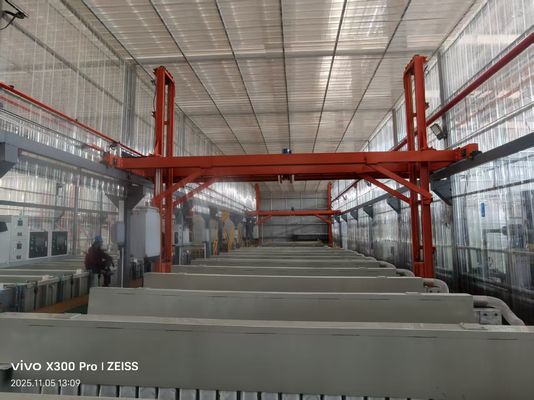 अच्छी कीमत 6063 एल्यूमीनियम मिश्र धातु के साथ उच्च अंत दरवाजे और खिड़की प्रोफाइल के लिए अनुकूलित 500T / M एनोडाइजिंग उत्पादन लाइन ऑनलाइन