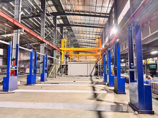 अच्छी कीमत 8-12μm फिल्म और आसान संचालन के लिए 365 दिनों की वारंटी के साथ 150 टी / एम एल्यूमीनियम प्रोफाइल एनोडाइजिंग लाइन ऑनलाइन