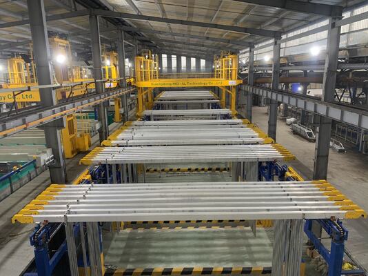 अच्छा दाम 10-25μm एनोडाइजिंग फिल्म की मोटाई के लिए रिमोट मॉनिटरिंग और नियंत्रण के साथ 200T/महीने की क्षमता ऑक्सीकरण उत्पादन लाइन ऑनलाइन